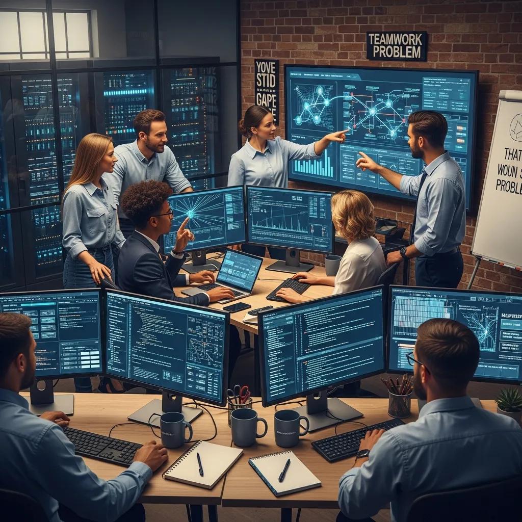 Managed IT service team collaborating in a tech environment for SMB growth